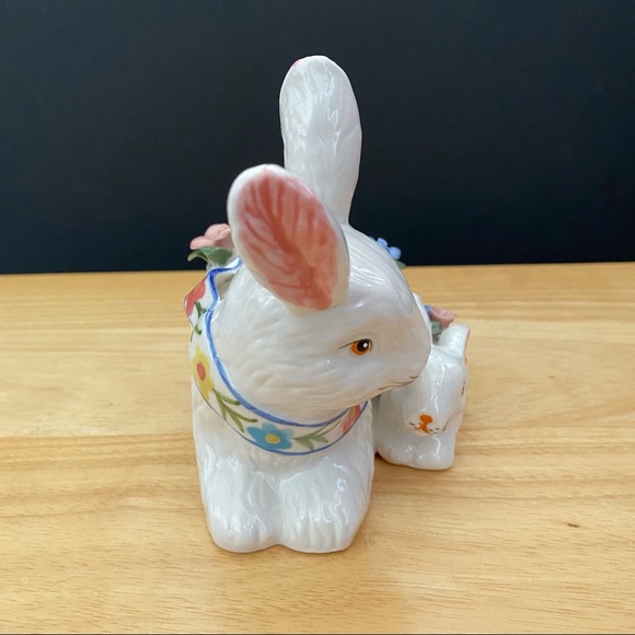 Rabbit Bunny Ceramic Statue Decor - Picture 5 of 6